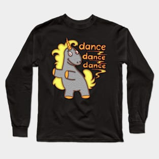 funny dancing pony Long Sleeve T-Shirt